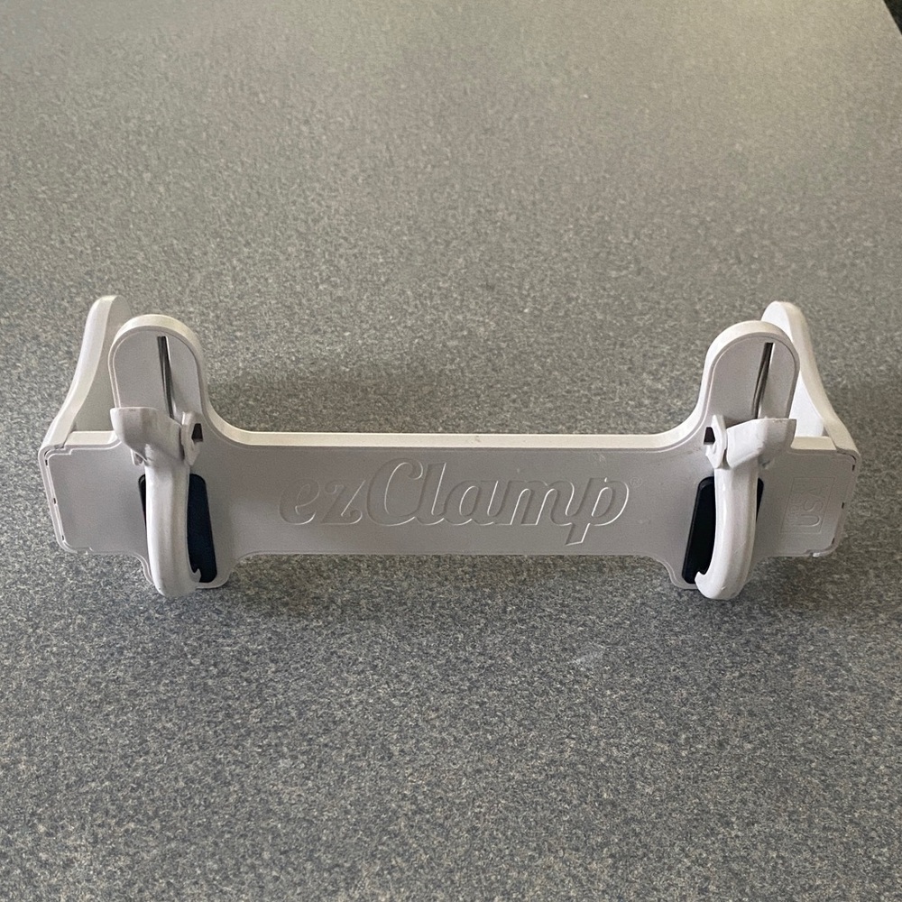 EzClamp Paper Towel Holder White and Black Holder
